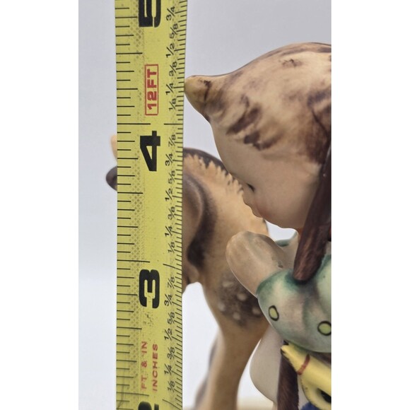 Hummel Praying Boy w/ Rocking Horse Flag Bugle Germany V Bee M.J.Hummel - Picture 8 of 10